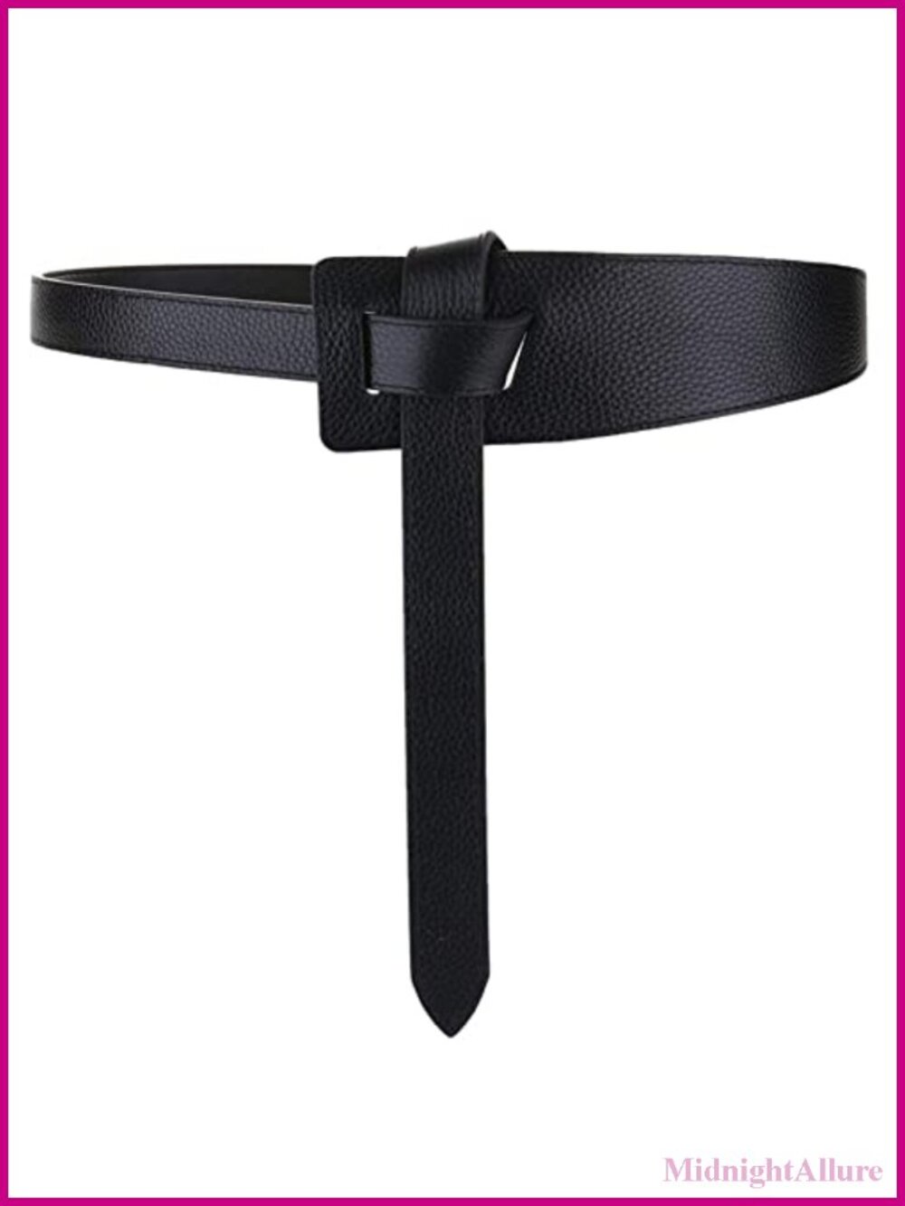 Genuine Leather Tie Knot Waist Belt for Dress Jeans Jumpsuit Coat